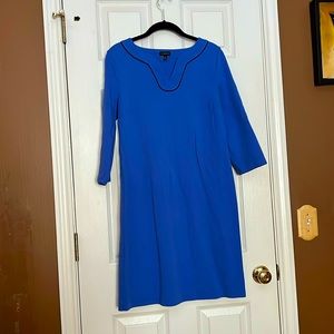 Talbots 3/4 sleeve blue midi dress. Size Medium